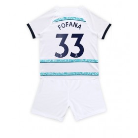 Baby Fußballbekleidung Chelsea Wesley Fofana #33 Auswärtstrikot 2022-23 Kurzarm (+ kurze hosen)